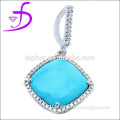 Sterling Silver with Turquoise Pendant, designer pendant silver jewellery wholesale pendant